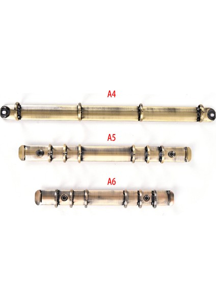 Bronz 20MM A6 6 Yüzük Siyah Gümüş Altın Gül Bronz 15/19/25/30 mm Çap A5 A6 A4 Halka Mekanizması (Yurt Dışından)