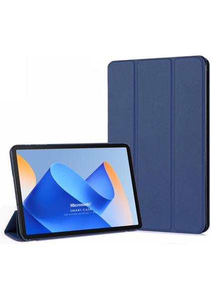 Huawei Matepad 11.5 Kılıf Slim Translucent Back Smart Cover Lacivert