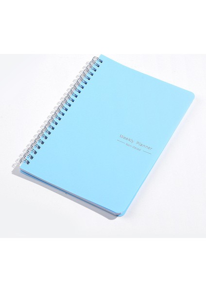 Mavi A5 2023 Defterler Gündem Planlayıcı Günlüğü Haftalık Spiral Organizatör Libretas A5 Defterler Aylık Program Filofax (Yurt Dışından)