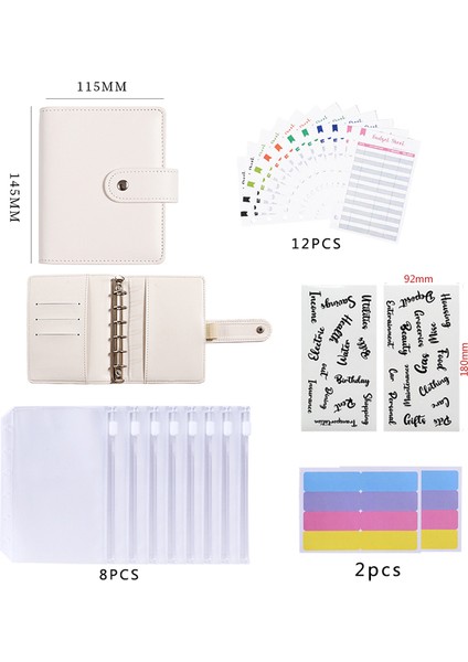 Mor A7 Küçük Bütçe Planlayıcısı Cüzdan ve Zip Zarf Mini Gevşek Yapraklı Bütçe Bağlayıcı Para Tasarrufu Için Nakit Sistemi Para Organizatör (Yurt Dışından)