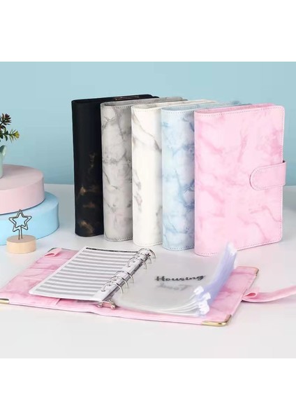 Kahverengi A6 A5 A6 Mermer Pembe Pu Ciltli Defter Dıy Ciltli Defter Kapağı Günlüğü Gündem Planlayıcısı Kağıt Kapak Okul Kırtasiye (Yurt Dışından)