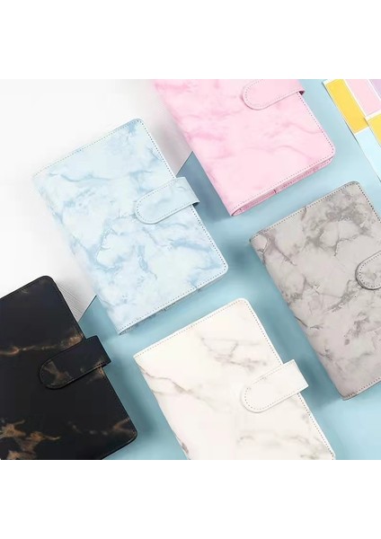 Kahverengi A6 A5 A6 Mermer Pembe Pu Ciltli Defter Dıy Ciltli Defter Kapağı Günlüğü Gündem Planlayıcısı Kağıt Kapak Okul Kırtasiye (Yurt Dışından)