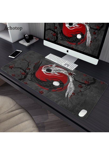 00326 Kedı 400X900X4MM Büyük Tai Chi Balık Mousepad Gamer Xxl Oyun Mouse Pad Kauçuk Su Geçirmez Büyük Dizüstü Dizüstü Bilgisayar Masası Mat Oyun Nötr Fare Mat (Yurt Dışından) fiyatları