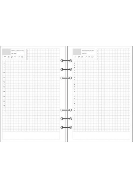 4 Günlük Plan A7 Aylık/haftalık/günlük Spiral A6 A5 A7 B5 A4 Telli Defter Günlük Kağıdı, Filofax Düzenleyici Dolgu (Yurt Dışından)