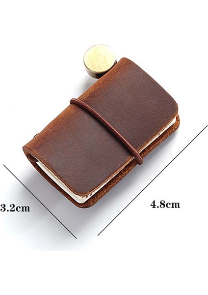 Açık Yeşil 32 Sayfa Ultra Küçük Mini El Kitabı Dizüstü Sevimli Değiştirilebilir Gevşek Yaprak Tether El Hesabı Not Defteri Pad Kawaii Kırtasiye (Yurt Dışından)