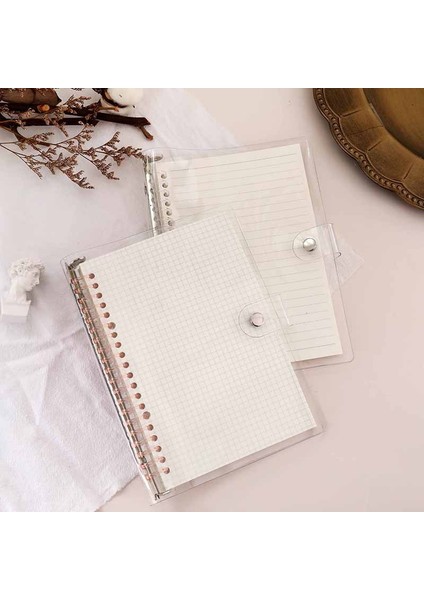 Kuşak B5 B5 A5 Şeffaf Pvc Yumuşak Gevşek Yaprak Görünümlü 20 Delik Renkli Plastik Klip Metal Klip El Defter Çıkarılabilir Kapak Kırtasiye (Yurt Dışından) fırsatları