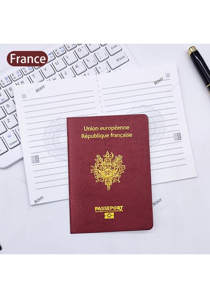 Fransa 9X12.5 32 Ülke Pasaportlar Sahne Hattı Dizüstü Mini Cep Not Defteri Filme Simülasyon Yaratıcı Hediye 3 Al 1 Bedava (Yurt Dışından)