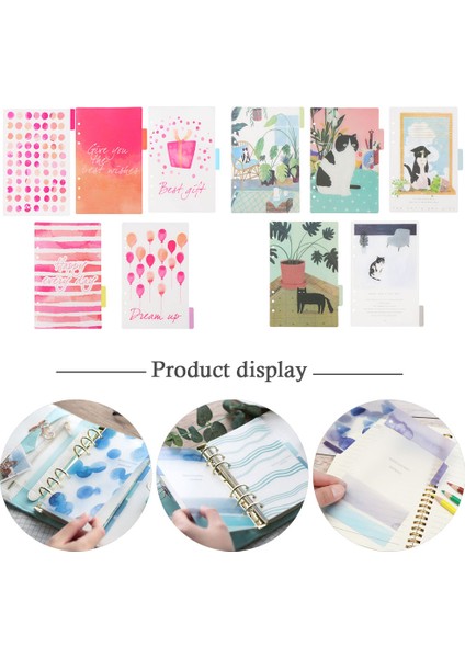 Stil 3 A6 5 Adet/takım A5/a6 6 Delik Planlayıcısı Renk Dizini Defter Sayfaları Sayfaları Sayfalama Ayırıcılar Kategori Sayfaları Plastik Kabuk Halka Bağlayıcı (Yurt Dışından) fiyatları