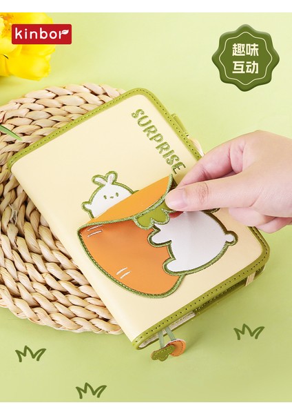 1 Adet Pvc Kapak Kinbor Litchi Tavşan A6 El Kitabı Dizüstü Kawaii Kayıt Defteri Bir Sayfa Bir Gün Yüksek Güzellik Kitabı Kız Kalp Günlüğü Yolculuk Sabit (Yurt Dışından) indirimleri