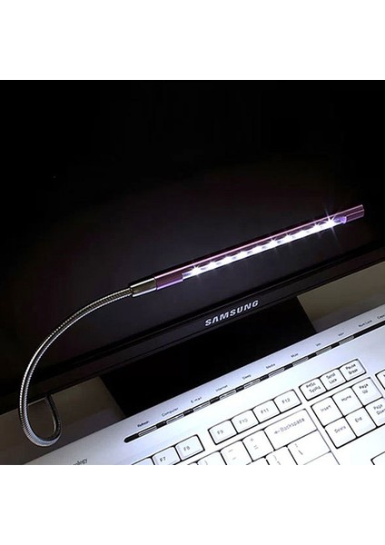 Kırmızı Yenı Metal Malzeme USB LED Işık Esnek Kitap Işık Okuma Işıkları Dizüstü Dizüstü Bilgisayar Klavye Okuma Aydınlatma Mini LED (Yurt Dışından) fiyatları