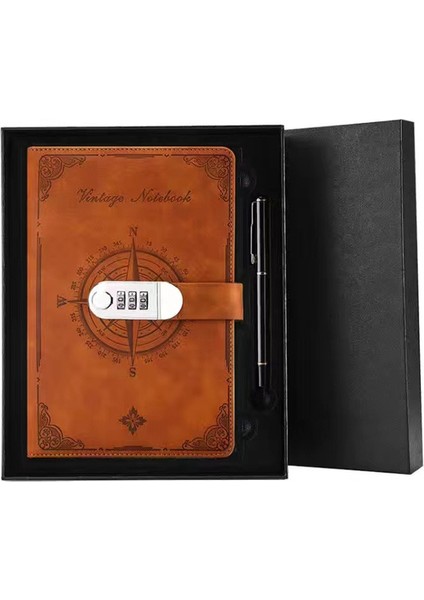 Hediye Kutusu B1 A5 A5RETRO Şifre Defter Kilitli Dergisi Kalınlaşmak Basit Öğrenci Not Defteri El Kitabı Gezginler Kırtasiye Ofis Okul Malzemeleri (Yurt Dışından)