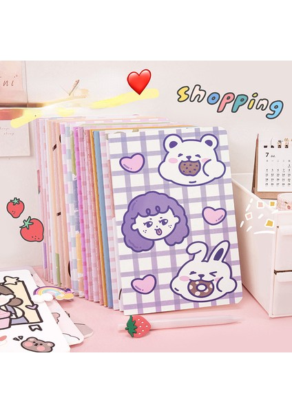 Stil 3 A5 1 Adet Kawaii A5 Eskiz Defteri Şeker Serisi Not Defteri Dizüstü Karikatür Not Ins Öğrenci El Defter (Yurt Dışından)