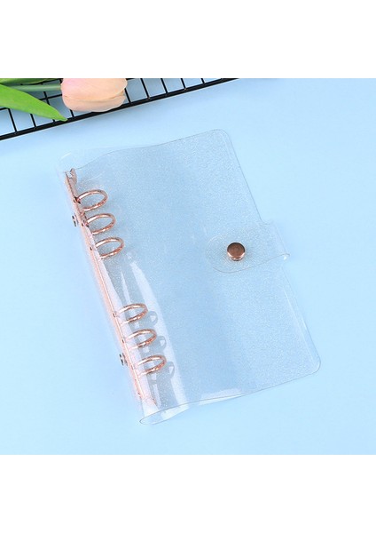 Gül Altın A7 1 Adet Şeffaf Renkli Plastik Klips Dosya Klasörü A5 A6 Dizüstü Gevşek Yaprak Halka Bağlayıcı Planlayıcısı Gündem Okul Ofis Kırtasiye (Yurt Dışından)