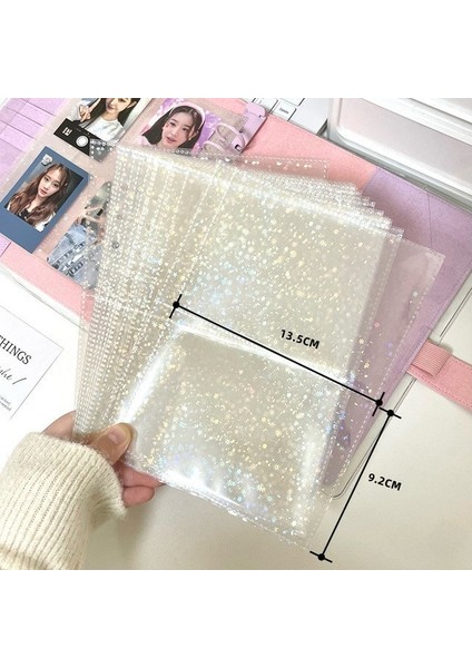 10 Adet Yıldız 2 Izgara Yeni A5 Bağlayıcı Kawaii Yıldız Serisi Koleksiyonu Kitap Kapağı Toplamak Günlük Defteri Yedekler Bandaj Kartpostallar Etiket Organizatör (Yurt Dışından)