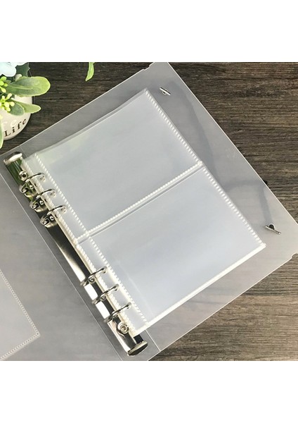 10 Adet A5 10 Adet A5 Şeffaf Dosya Tutucu Dizüstü 6 Delik Gevşek Yaprak Dıy Belge Çantası Bağlayıcı Halkaları Pvc Depolama Bağlama Klasörü (Yurt Dışından)