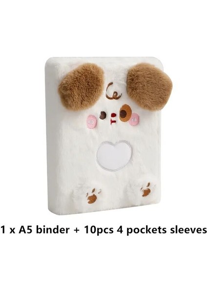 Kollu Mınkys Kawaii Kabarık Kedi Ayı A5 Kpop Fotocard Binder Kitap Idol Fotoğraf Kart Tutucu Fotocard Albümü Kırtasiye Toplama (Yurt Dışından)