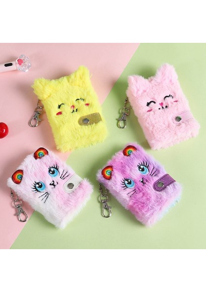 OSS25215GR Sevimli Kedi Peluş Dizüstü Kızlar Için Kawaii Kolye Anahtarlık Tüylü Kediler Dizüstü Günlük Planlayıcısı Günlük Kitap Not Defteri Kırtasiye (Yurt Dışından) fiyatları