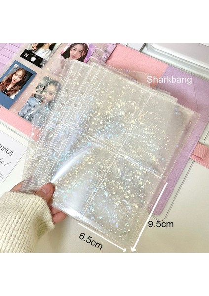 Yıldız 4 GIRD-10PC Sharkbang Yeni Varış A5 Halka Sert Kapak 3D Kelebek Bağlayıcı Toplama Kitabı Çok Yedekler Kollu Kpop Kartpostallar Etiket Organizatör (Yurt Dışından)