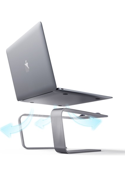 Gümüş Çift Katmanlı Alüminyum Dizüstü Standı Macbook Pro iPad Hava Bilgisayar Tablet Yükseltici Braketi Için Taşınabilir Dizüstü Destek Tutucu (Yurt Dışından) fırsatları