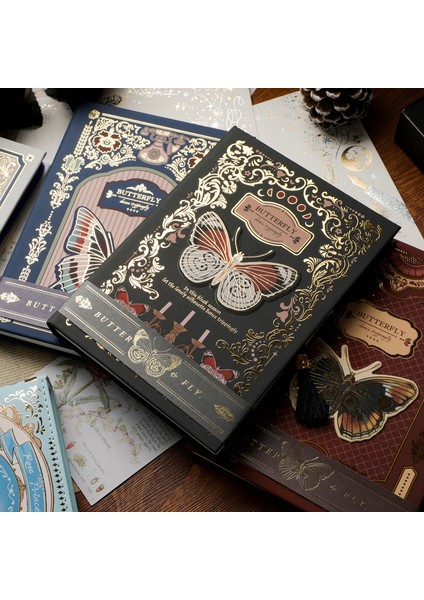 Bir A3 Defter Retro Gotik Peri Renkli Iç Sayfa Günlüğü Kelebek Öğrenci Okul Kırtasiye Planlayıcısı Yazma Malzemeleri Hediye (Yurt Dışından) fırsatları