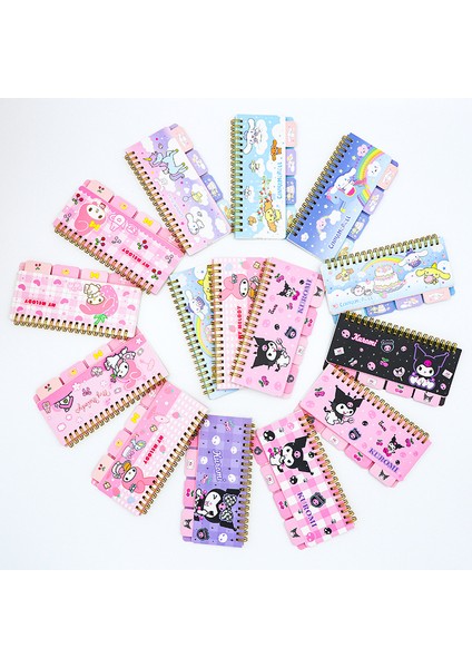 8 Adet Kuromi Sanrio Aile Kuromi Melody Cinnamoroll Sevimli Karikatür Öğrenci Kayıt Renkli Sayfa Piyano Tarzı Sınıflandırılmış Dizüstü Yaratıcı Not Defteri (Yurt Dışından) fırsatları