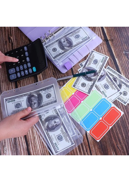 Sarı Kapak A6 2023 Bütçe Bağlayıcı Fermuar Zarflar Organizatör Bütçeleme Para Tasarrufu Için Nakit Zarflar ile A6 Planlayıcısı 6 Cep Aksesuarları (Yurt Dışından)
