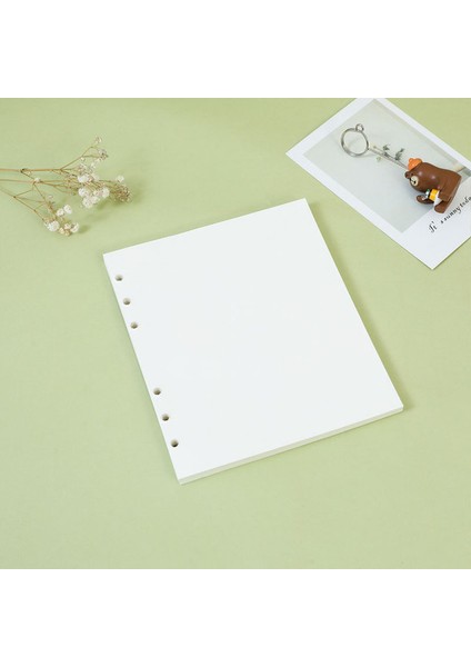 A6 Boş 40 Sayfa Macaron Renk A6 6 Telli Pu Klipsli Defter Deri Gevşek Yaprak Defter Kapağı Defterler 3 Inç Fotoğraf Kartı Toplama Kitabı (Yurt Dışından)