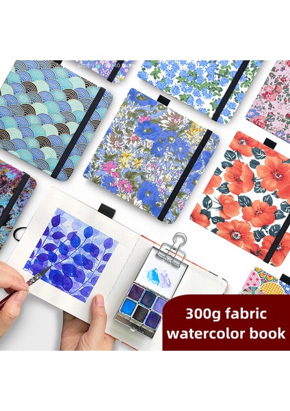 010 13X13 cm 300G Taşınabilir Cep Suluboya Kitabı Kare Kumaş Kapak El Hesabı Kitap Orta Kaba Doku Eskiz Defteri Sanat Malzemeleri (Yurt Dışından) fiyatları
