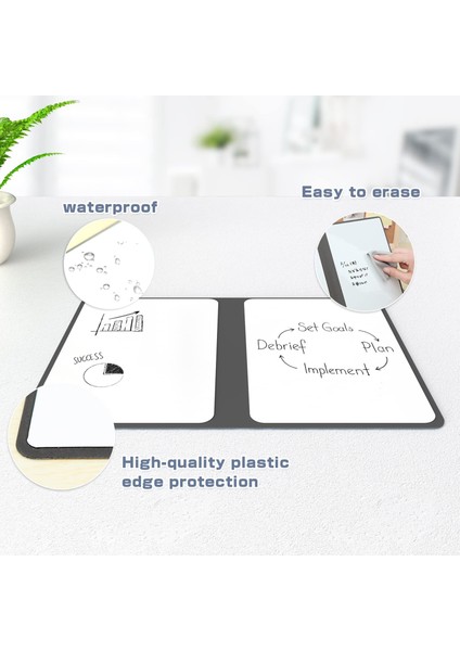 Silgi Kuru Silme Beyaz Tahta Defter Su Bazlı Işaretleyiciler ile Manyetik Olmayan Küçük Beyaz Tahta Ev Ofis Okul Öğrenme Planlayıcısı (Yurt Dışından) indirimleri