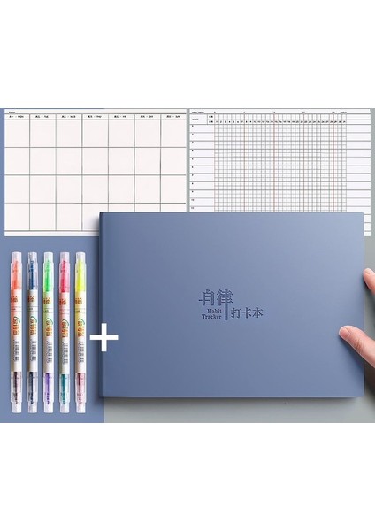 4 Kalemli Mavi B5 Yapılacaklar Listesi Için Öz Disiplin Defter Görev Planı Iyi Program Not Çalışma Planı Kitap Gündem Alışkanlık Planlama Zihin Haritası (Yurt Dışından)