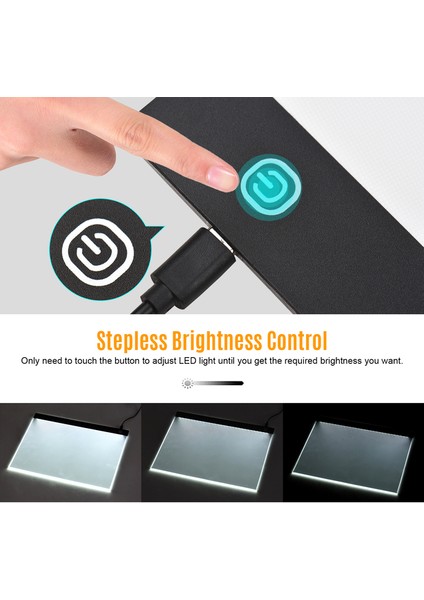 A3G A3 LED Işık Pedi Elmas Boyama Için Saydam Çizim Tahtasında Sanat Animasyon Eskiz Için USB Powered Dijital Grafik Tablet (Yurt Dışından)