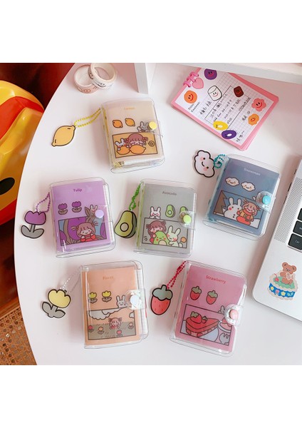 Istek Listesi 120 Sayfa Mini Sevimli Şeffaf Mini Gevşek Yapraklı Defter Yaratıcı Taşınabilir Cep El Kitabı 3 Telli Klasör Kawaii Okul Malzemeleri Kırtasiye (Yurt Dışından)