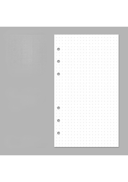 40 Sayfa Noktalı Kağıt A6 9.7X17CM A5 A6 Gevşek Yaprak Defter Dolum Kağıdı 40 Yaprak Renkli Sayfa 6 Delikli Standart Ciltleyici Günlük Dergisi Gündem Kağıdı Okul Kırtasiye (Yurt Dışından)