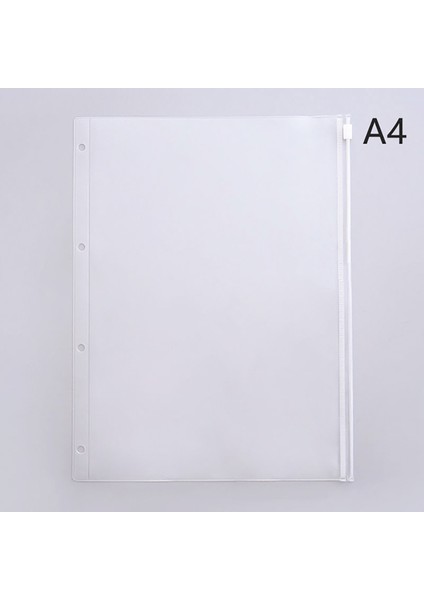A4 4 Delik A5/a6/a7/b5 Pvc Fermuarlı Kese Gevşek Yapraklı Kese Elastik Şeffaf Ayırma Fermuarlı Çanta Planlayıcısı Kredi Kartı Cebi (Yurt Dışından)