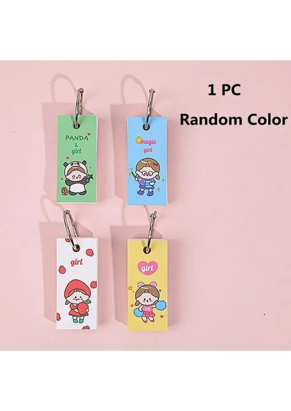 Kızlar Rastgele 1 Pc Sevimli Karikatür Bobin Mini Gevşek Yaprak Defter Planlayıcısı Taşınabilir Ciltleme Bloknot Kawaii Okul Ofis Malzemeleri Kırtasiye (Yurt Dışından)