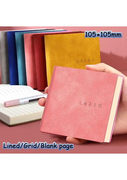 Mavi Boş Yeni Kare Defter Dergisi Mini Not Defteri Günlüğü Gündem Planlayıcısı Okula Dönüş Ofis Malzemeleri Için Çizgili/ızgara/boş Yazma Kağıdı (Yurt Dışından) modelleri