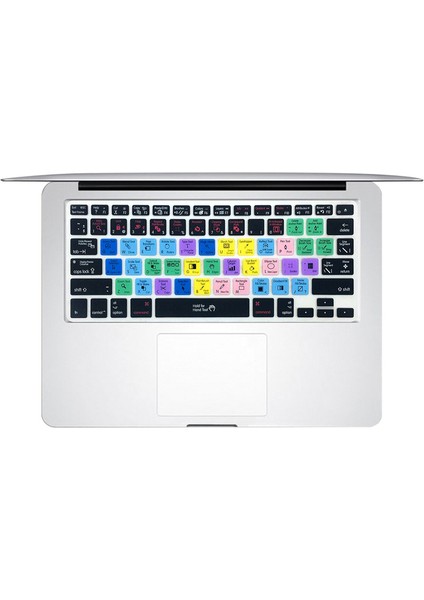 Illustrator Aı Hrh Ince Ableton Live Logic Pro x Avid Pro Araçları Kısayol Klavye Kapak Cilt Macbook Pro Hava Retina 13 15 17 A1369 A1466 (Yurt Dışından)