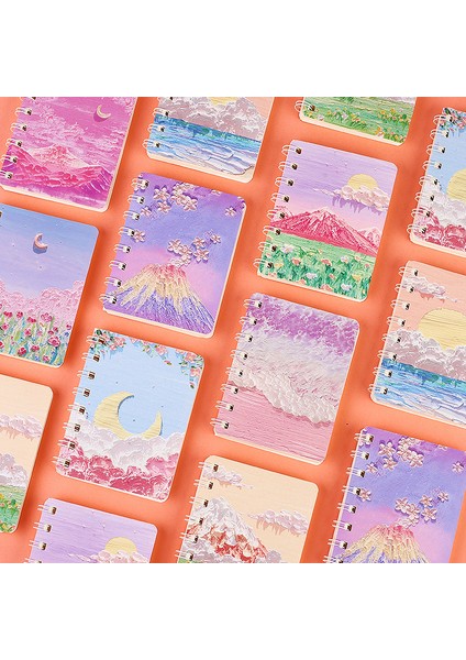 Meteor Yağmuru A7 Gevşek Yaprak Not Defteri Dizüstü Günlüğü Astarlı Defterler Günlükler Kawaii Öğrenci Not Defteri Planlayıcısı Okul Ofis Malzemeleri 85X105 mm 1 Adet (Yurt Dışından)