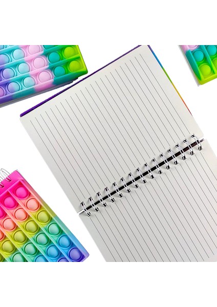 A5 Notebook-3 Yeni Kawaii Parmak Ucu Oyuncaklar Taşınabilir Pop Dizüstü Bilgisayar Çocuk Defterleri Okul Ofis Eğitim Malzemeleri Hediyeler Gündem 2022 (Yurt Dışından)