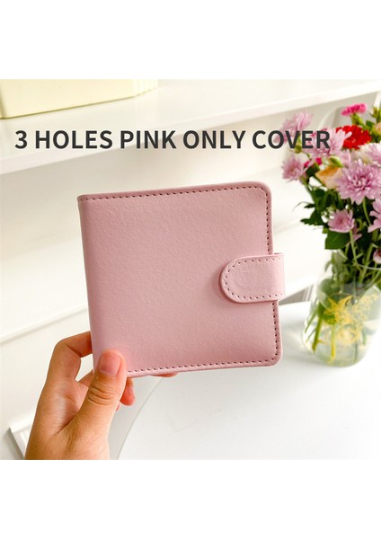 3 Delik Pembe A7 Macaron Renkli Pu Deri Bağlayıcı Fotoğraf Kartları Kore Idol Yıldız Fotoğraf Albümü Kart Toplama Kitap Mini Dıy Günlük Dizüstü Kırtasiye (Yurt Dışından)