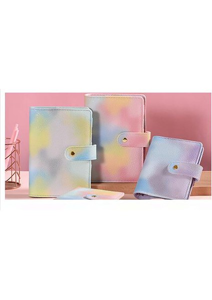 Illusion Pinluek A7 Timsah Renkli 6 Telli Pu Klipsli Defter Deri Gevşek Yaprak Defter Kapağı Defterler Dergisi Kırtasiye (Yurt Dışından)