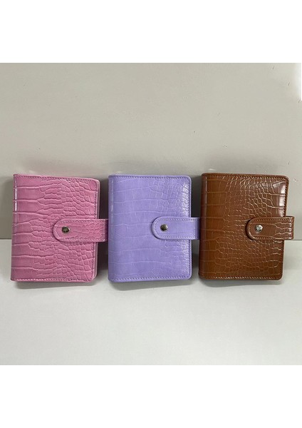 Illusion Pinluek A7 Timsah Renkli 6 Telli Pu Klipsli Defter Deri Gevşek Yaprak Defter Kapağı Defterler Dergisi Kırtasiye (Yurt Dışından)
