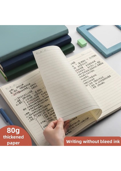 Pembe A4 Süper Kalın Dizüstü Izgara Yatay Çizgi Not Defteri 400 Sayfa Çizgili Defter Günlük Yaşam Kayıtları Çizim Iş Ofis Malzemeleri (Yurt Dışından) fırsatları