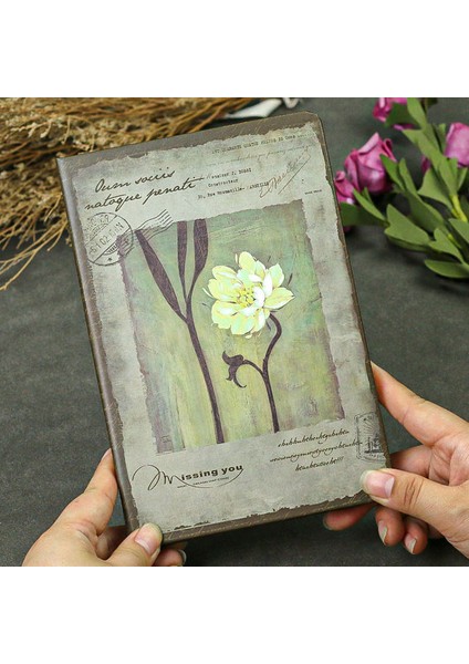 E 2022 Retro Çiçek Günlüğü El Defteri Çin Tarzı Öğrenci Not Defteri Tam Renkli Sayfa Not Defteri Defter Kitabı (Yurt Dışından)