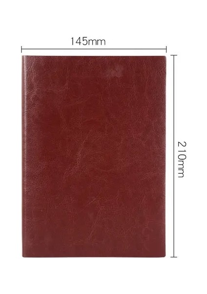 Auburn A5 Noktalı Kurşun Defter, 100GSM Kağıt, Basit Yumuşak Kapak Seyahat Günlüğü (Yurt Dışından)