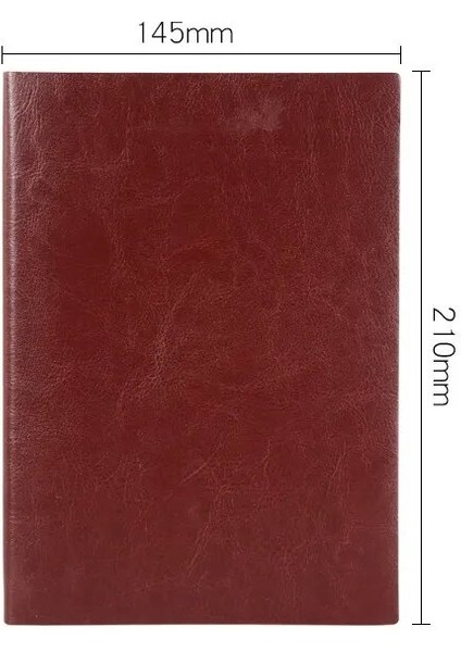 Auburn A5 Noktalı Kurşun Defter, 100GSM Kağıt, Basit Yumuşak Kapak Seyahat Günlüğü (Yurt Dışından)