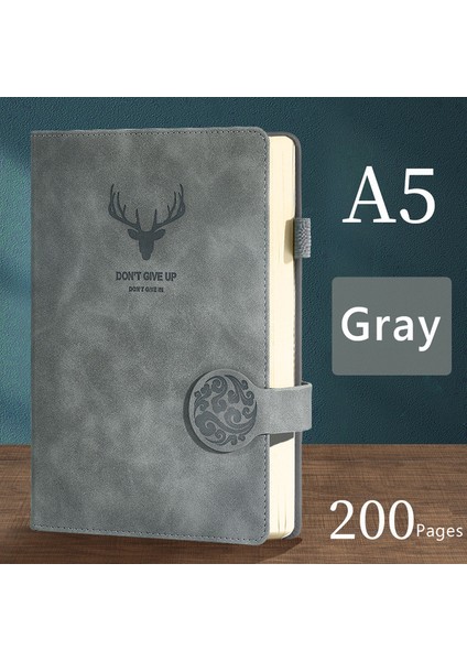A5 200 Sayfa A5 A4 A5 Günlük Defteri 200 Sayfa Retro Planlayıcısı Ofis Çalışması Iş Not Defteri Yumuşak Deri Günlüğü Not Defteri Okul Malzemeleri Kırtasiye (Yurt Dışından)