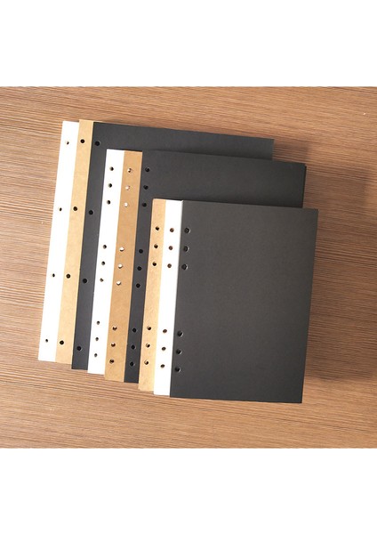 Boş Zanaat A5 30 Sayfalık A4 A5 B5 Gevşek Yaprak Siyah Zanaat Fotoğraf Kartı Koleksiyonu Kitap Kartpostal Organizatör Günlüğü Dizüstü Için Dolum Iç Sayfa (Yurt Dışından) modelleri