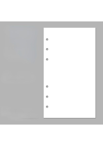 40 Sayfa Boş Kağıt A6 9.7X17CM A5 A6 Gevşek Yaprak Defter Dolum Kağıdı 40 Yaprak Renkli Sayfa 6 Delikli Standart Ciltleyici Günlük Dergisi Gündem Kağıdı Okul Kırtasiye (Yurt Dışından)