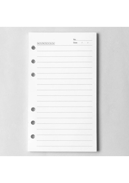 Style6 A5 A5 A6 Gevşek Yaprak Defter Dolum Spiral Ciltleyici Iç Sayfa Günlüğü Haftalık Aylık Planlayıcı Yapılacaklar Listesi Çizgi Nokta Izgara Iç Kağıt (Yurt Dışından)